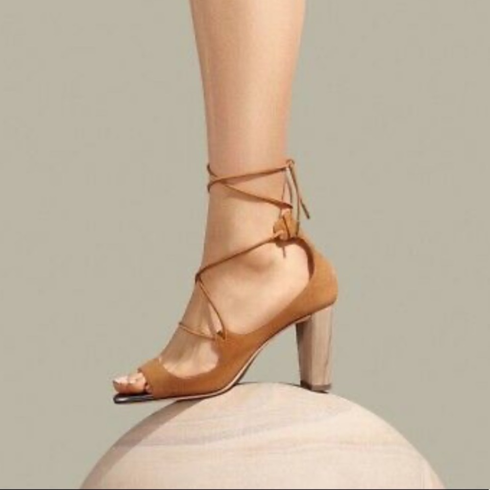 Jimmy Choo Vernie Lace Up Sandal in Tan size 36.5 - Picture 2 of 12